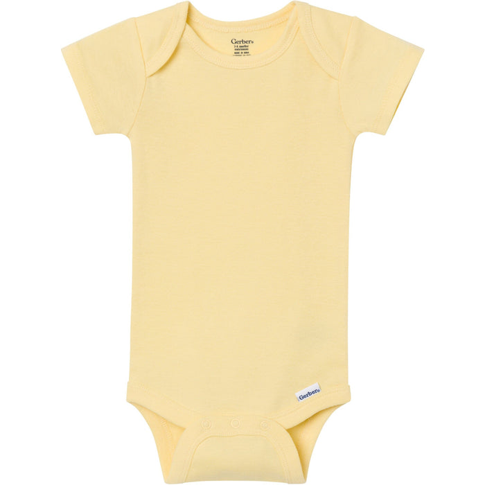 5-Pack Baby Girls Pastels Short Sleeve Bodysuits Onesies Bodysuits Gerber®