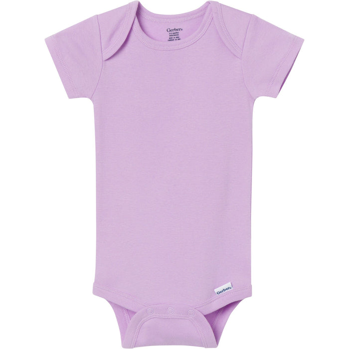5-Pack Baby Girls Pastels Short Sleeve Bodysuits Onesies Bodysuits Gerber®