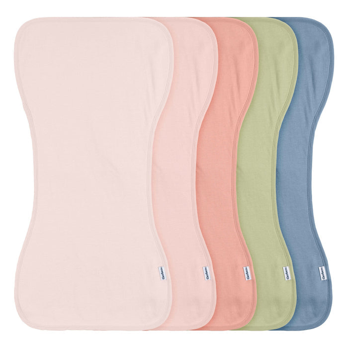 5-Pack Baby Girls Pink Blue Burpcloth