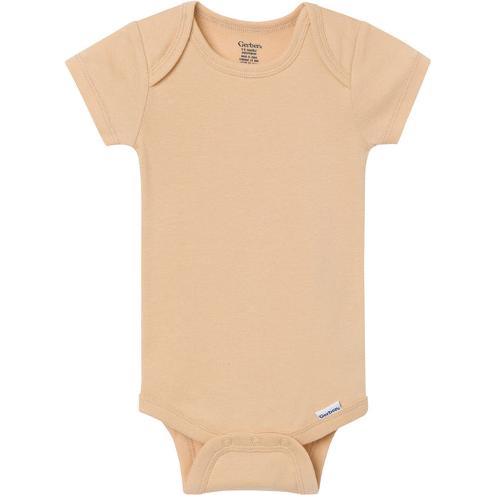 5-Pack Baby Neutral Earth Tone Short Sleeve Bodysuits Onesies Bodysuits Gerber®