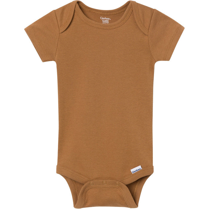 5-Pack Baby Neutral Earth Tone Short Sleeve Bodysuits Onesies Bodysuits Gerber®