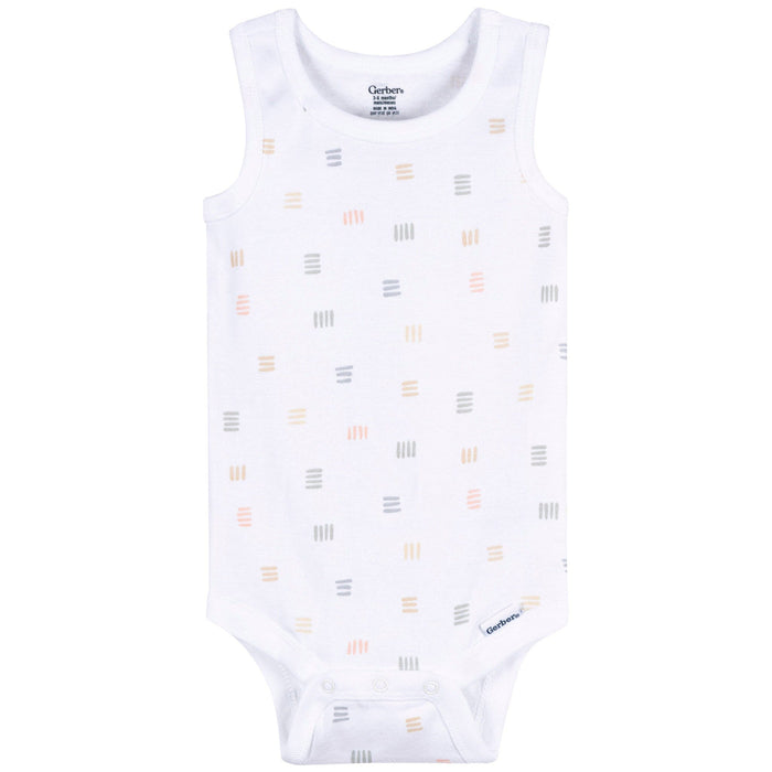 5-Pack Baby Neutral Earthy Neutrals Sleeveless Bodysuits onesies Gerber®