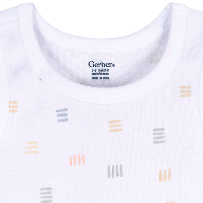 5-Pack Baby Neutral Earthy Neutrals Sleeveless Bodysuits onesies Gerber®