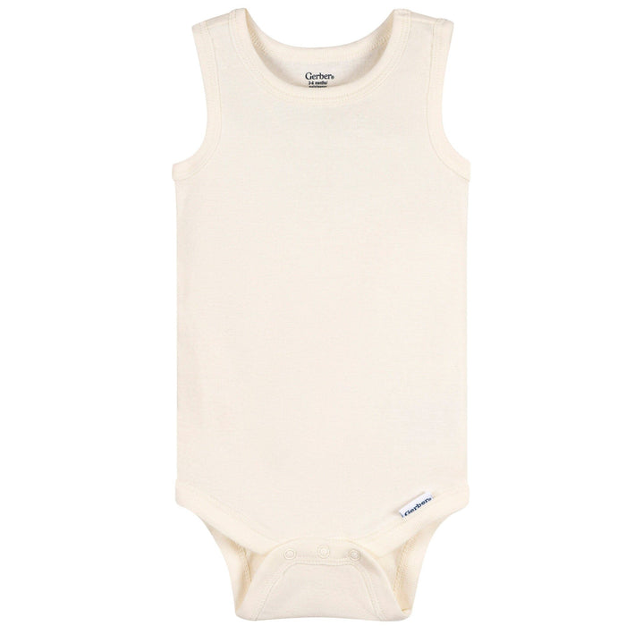 5-Pack Baby Neutral Earthy Neutrals Sleeveless Bodysuits onesies Gerber®