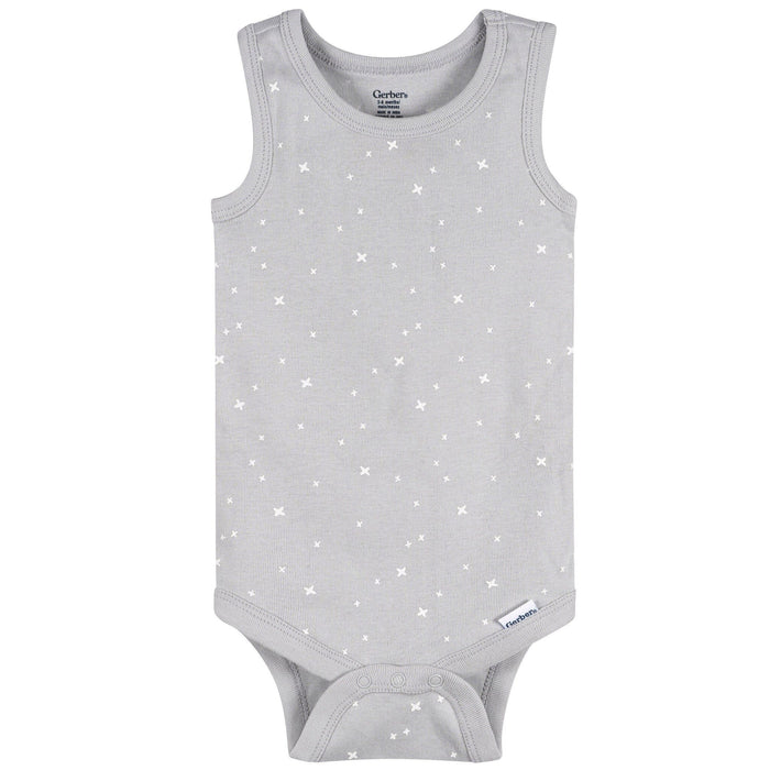 5-Pack Baby Neutral Earthy Neutrals Sleeveless Bodysuits onesies Gerber®
