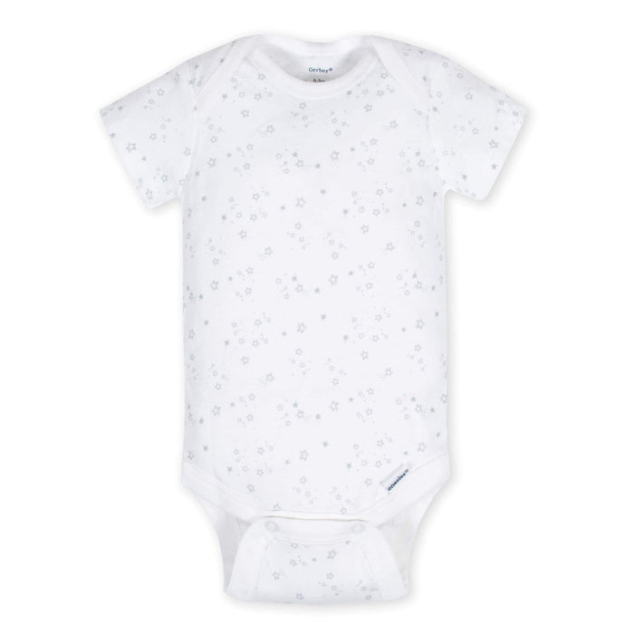 5-Pack Baby Neutral Lamb Short Sleeve Onesies® Bodysuits-Gerber Childrenswear
