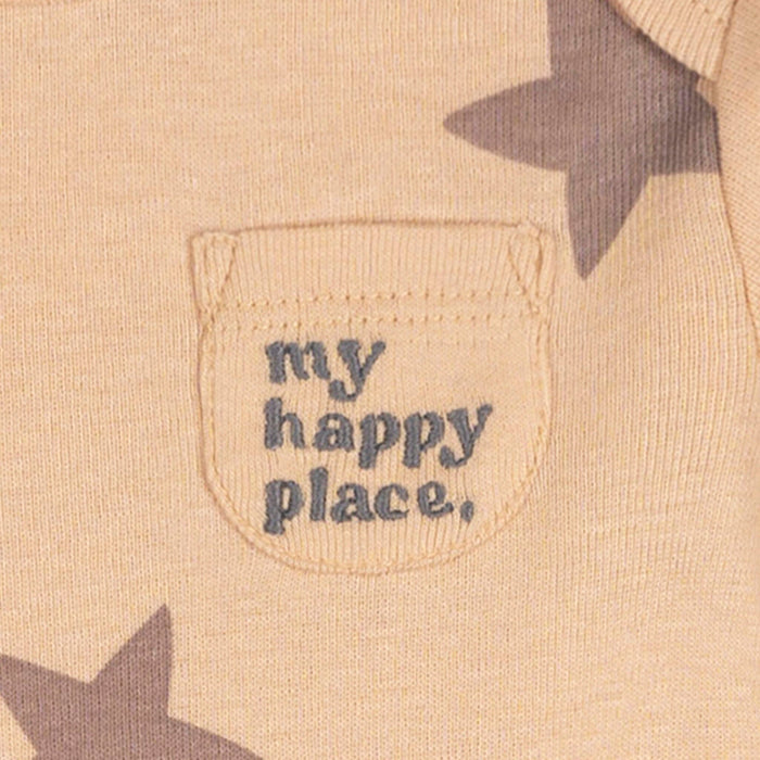 5-Pack Baby Neutral Tan Stars Long Sleeve Bodysuits Onesies Bodysuits Gerber®