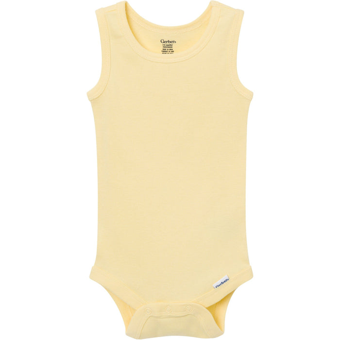 5-Pack Baby Neutral Yellow Sunshine Sleeveless Bodysuits onesies Gerber®