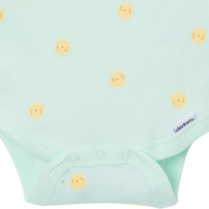 5-Pack Baby Neutral Yellow Sunshine Sleeveless Bodysuits onesies Gerber®