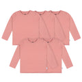 5-Pack Baby & Toddler Mauve Pink Premium Long Sleeve T-Shirts