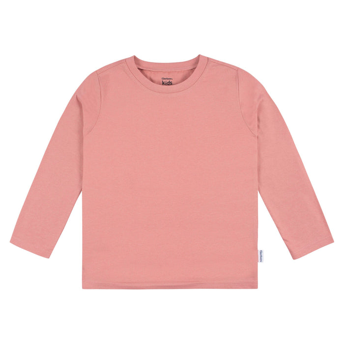 5-Pack Baby & Toddler Mauve Pink Premium Long Sleeve T-Shirts