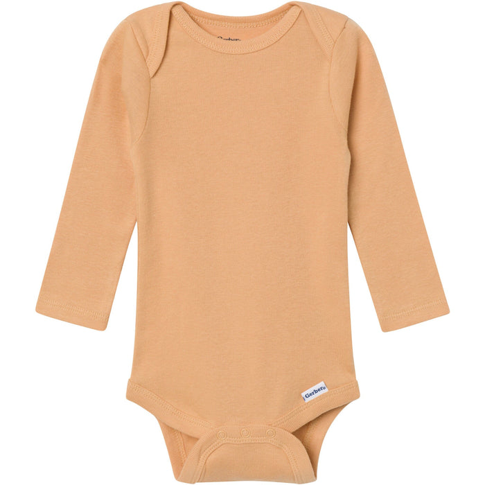 6-Pack Baby Boys Blue, Green, Brown and Yellow Long Sleeve Bodysuits onesies Gerber®