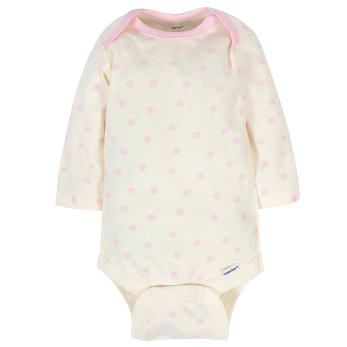 6-Pack Baby Girls Bunny Long Sleeve Onesies® Bodysuits