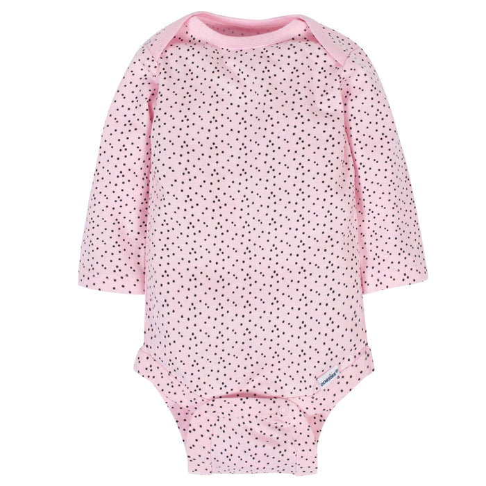 6-Pack Baby Girls Bunny Long Sleeve Onesies® Bodysuits