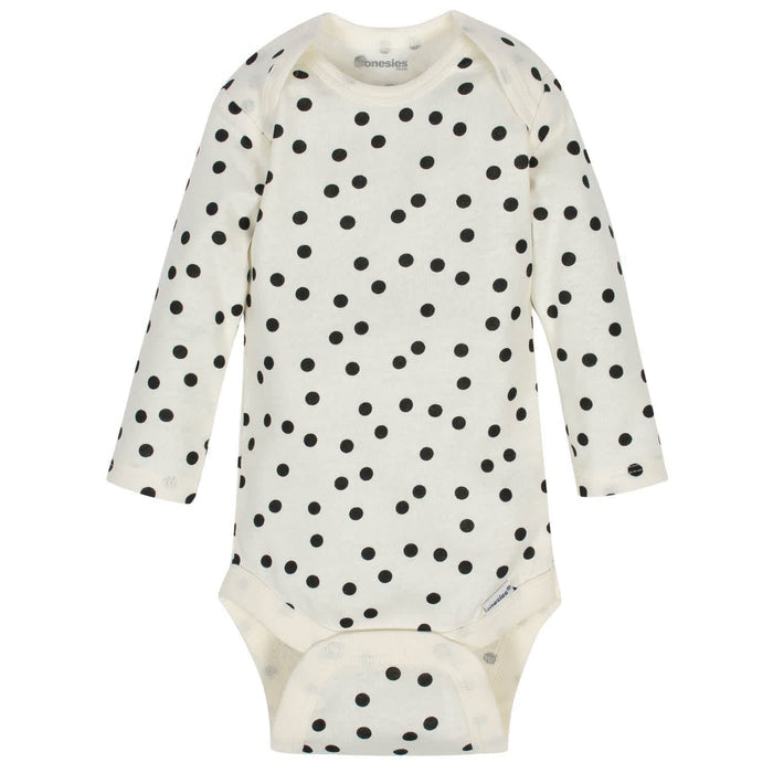 6-Pack Baby Girls Bunny Long Sleeve Onesies® Brand Bodysuits