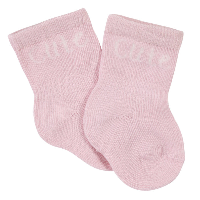 6-Pack Baby Girls Leopard Wiggle-Proof™ Jersey Crew Socks-Gerber Childrenswear