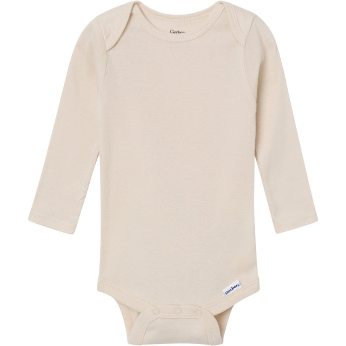 6-Pack Baby Neutral Gray, Black and Brown Long Sleeve Bodysuits onesies Gerber®