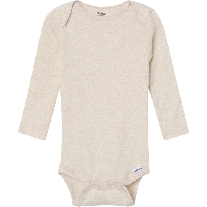 6-Pack Baby Neutral Gray, Black and Brown Long Sleeve Bodysuits onesies Gerber®