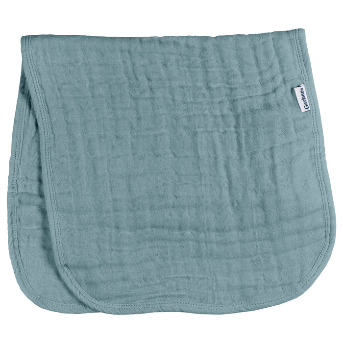 6-Pack Baby Neutral Teal Muslin Burpcloth