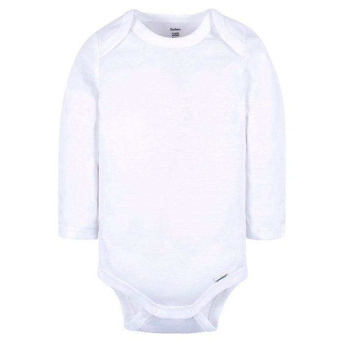 6-Pack Baby Neutral White/Black Onesies® Bodysuits