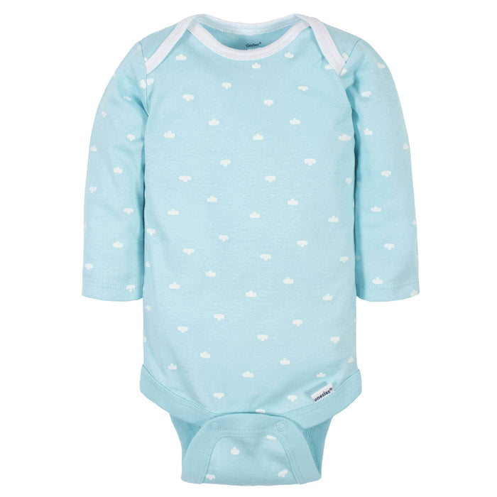 6-Pack Baby Neutral Words Long Sleeve Onesies® Bodysuits-Gerber Childrenswear
