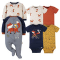 6-Piece Baby Boys Fox Onesies® Bodysuit and Sleep 'N Play Set-Gerber Childrenswear