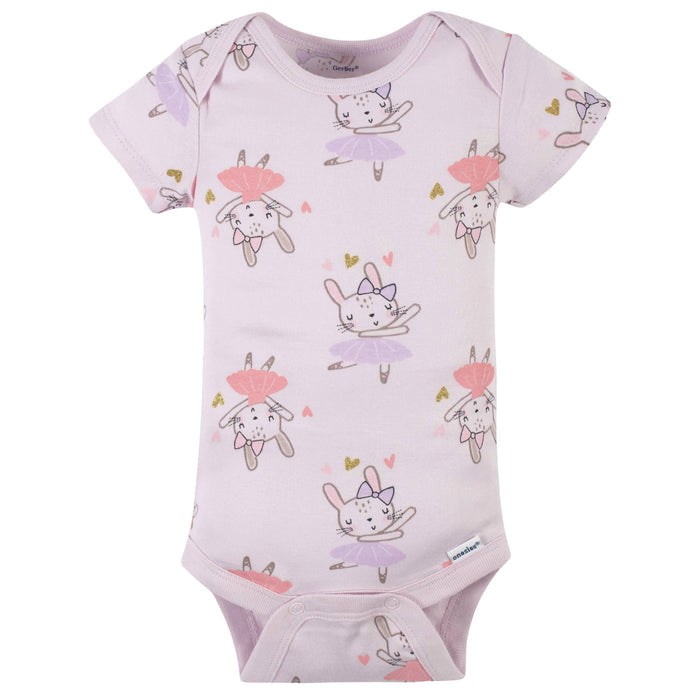 6-Piece Baby Girls Bunny Ballerina Onesies® Bodysuit and Sleep 'N Play Set-Gerber Childrenswear