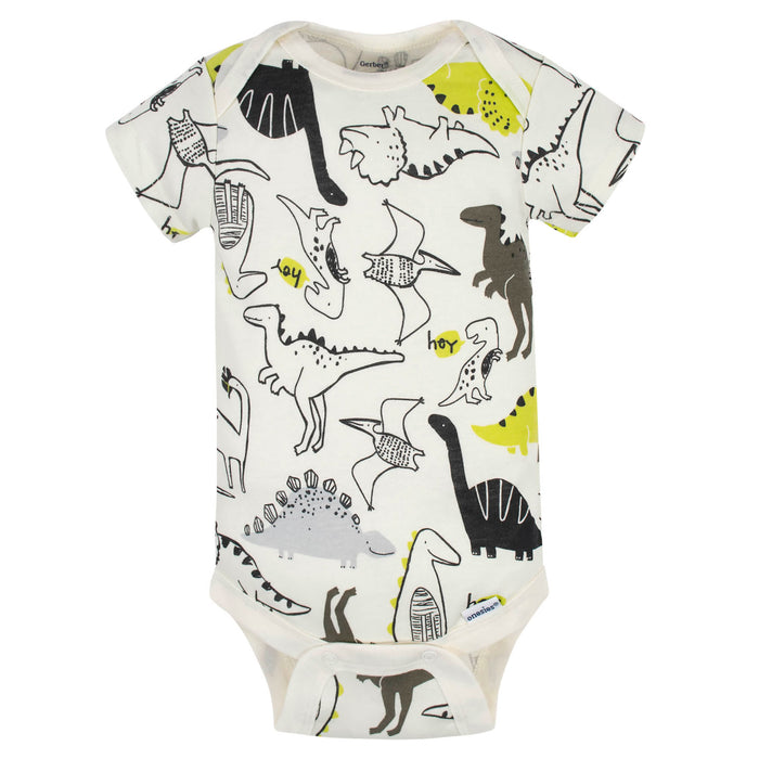 7-Piece Baby Boys Dino Onesies® Bodysuits, Caps, & Shoes Set