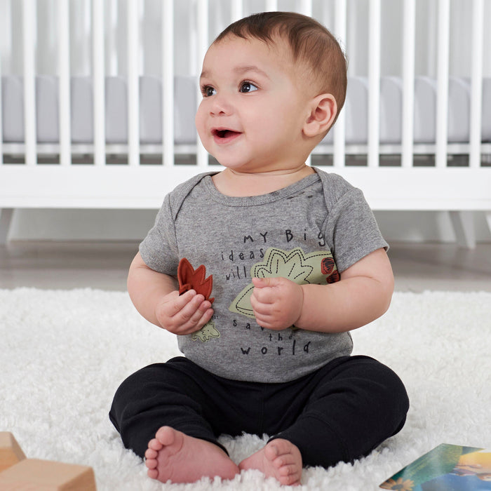 8-Pack Baby Boys Dino Short Sleeve Onesies® Bodysuits