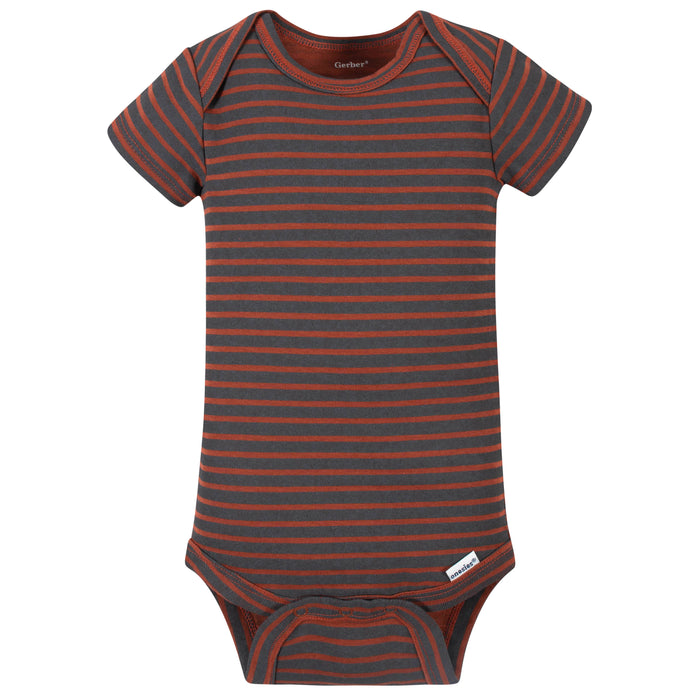 8-Pack Baby Boys Dino Short Sleeve Onesies® Bodysuits-Gerber Childrenswear