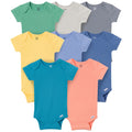 8-Pack Baby Boys Earth Rainbow Short Sleeve Bodysuits onesies Gerber®