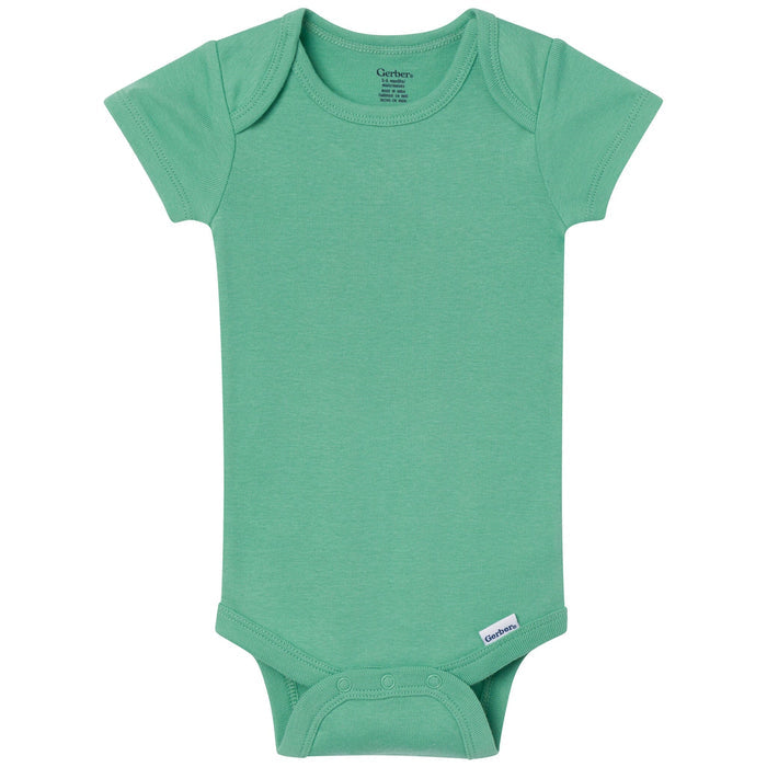 8-Pack Baby Boys Earth Rainbow Short Sleeve Bodysuits onesies Gerber®