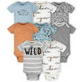 8-Pack Baby Boys Jungle Short Sleeve Onesies® Bodysuits-Gerber Childrenswear