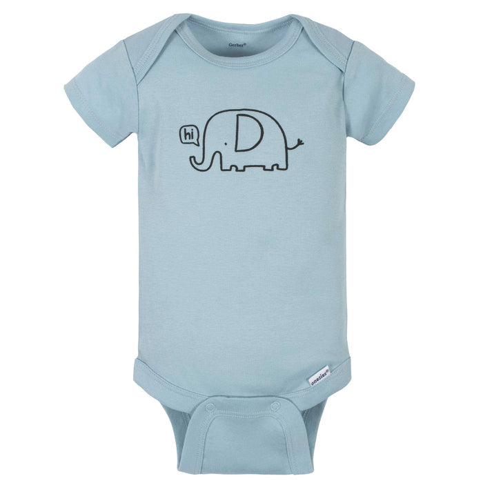 8-Pack Baby Boys Jungle Short Sleeve Onesies® Bodysuits-Gerber Childrenswear