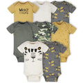 8-Pack Baby Boys Tiger Short Sleeve Onesies® Bodysuits-Gerber Childrenswear