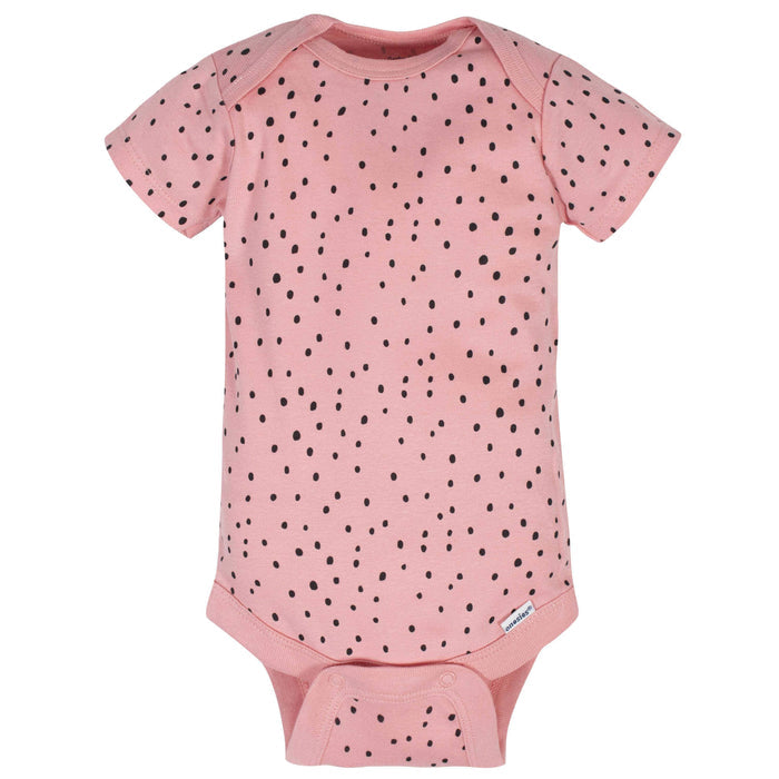 8-Pack Baby Girls Bear Short Sleeve Onesies® Bodysuits-Gerber Childrenswear