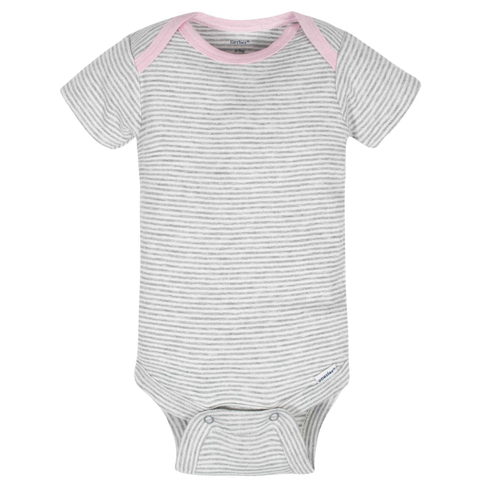 8-Pack Baby Girls Princess Short Sleeve Onesies® Bodysuits-Gerber Childrenswear