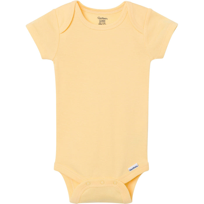 8-Pack Baby Girls Rainbow Short Sleeve Bodysuits onesies Gerber®