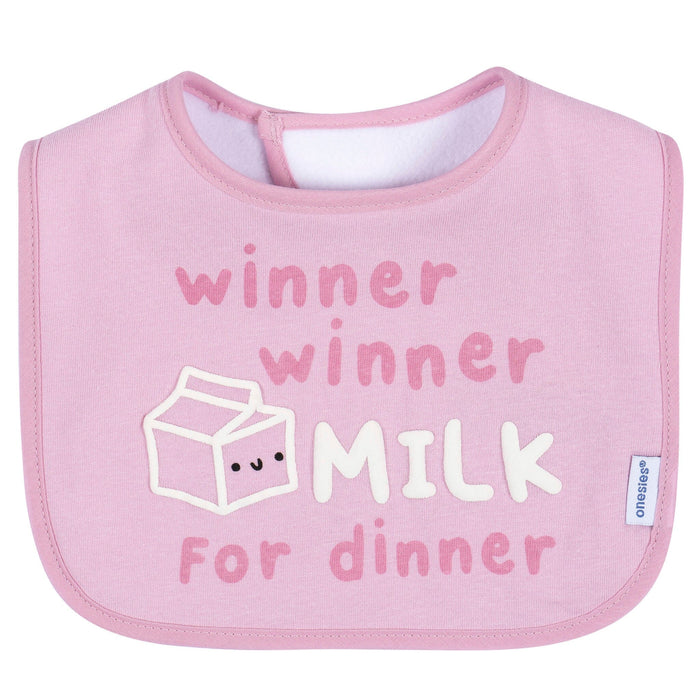 8-Pack Baby Girls Super Happy Drooling Bibs bibs Gerber®