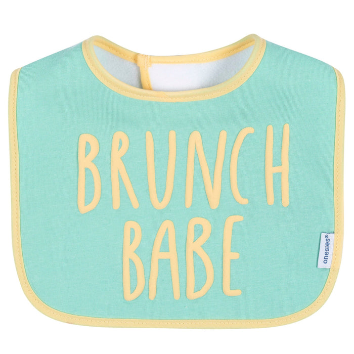 8-Pack Baby Girls Super Happy Drooling Bibs bibs Gerber®