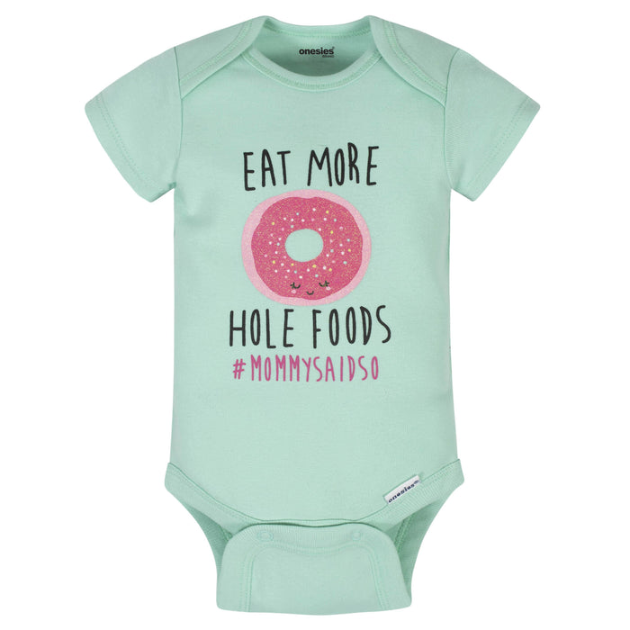 8-Pack Baby Girls Sweet Treats Onesies® Brand Bodysuits-Gerber Childrenswear