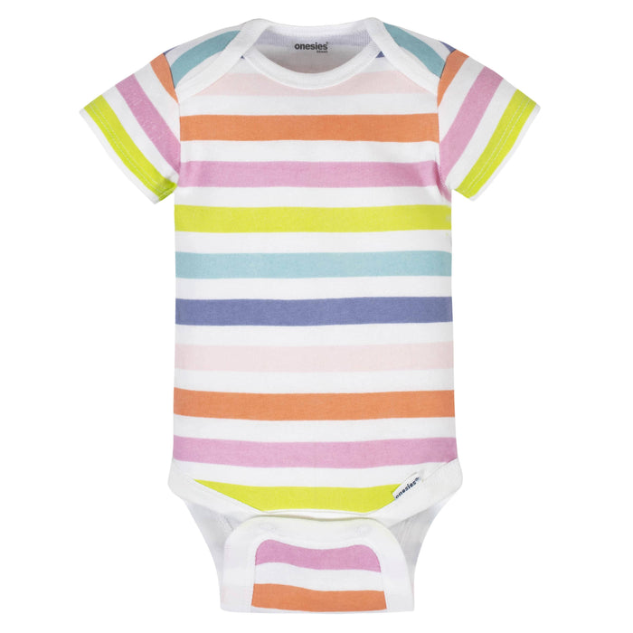 8-Pack Baby Girls Unicorns Onesies® Brand Bodysuits-Gerber Childrenswear