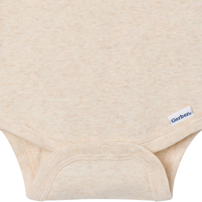 8-Pack Baby Neutral Neutral Tones Short Sleeve Bodysuits onesies Gerber®