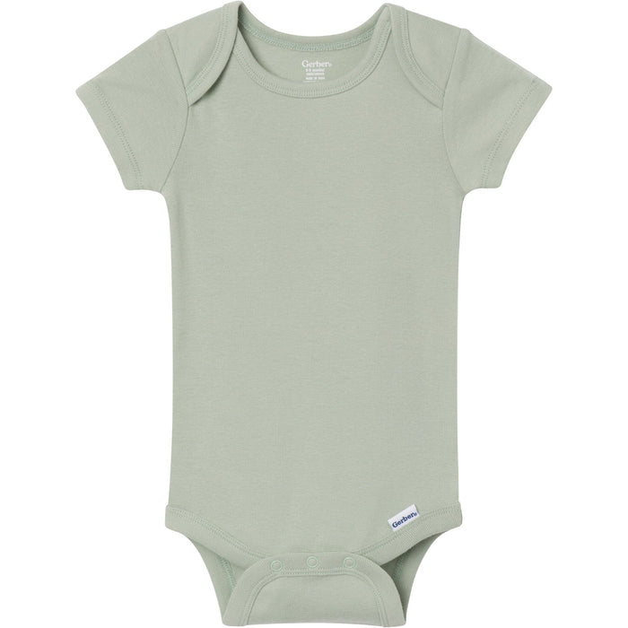 8-Pack Baby Neutral Neutral Tones Short Sleeve Bodysuits onesies Gerber®