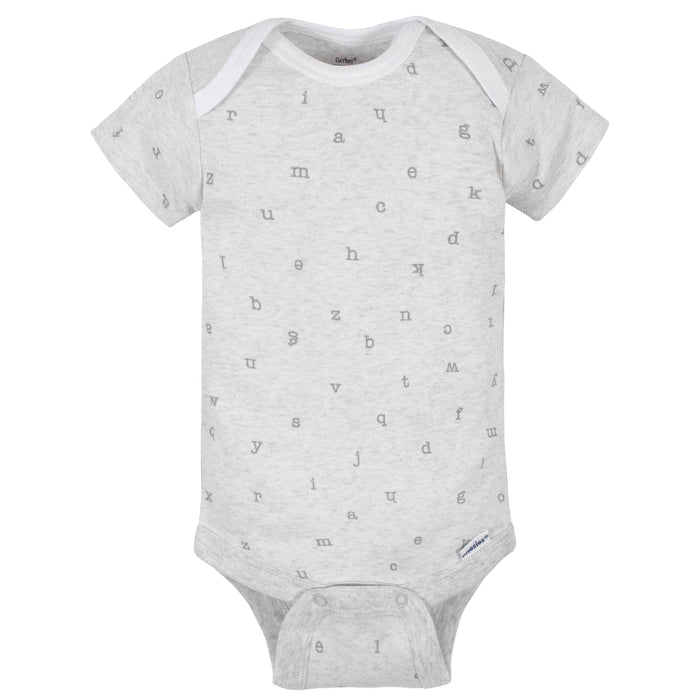 8-Pack Baby Neutral Words Short Sleeve Onesies® Bodysuits-Gerber Childrenswear