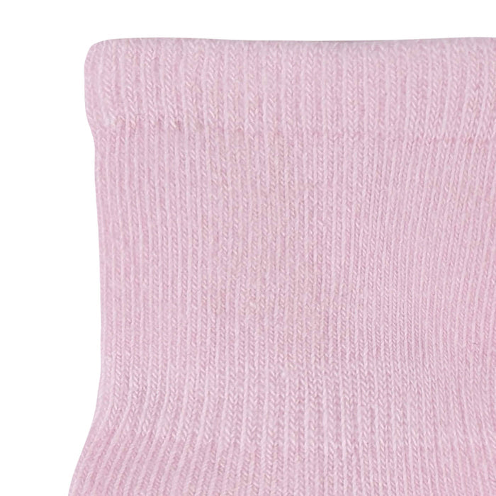 8-Pack Baby & Toddler Light Pink Wiggle-Proof™ Jersey Crew Socks-Gerber Childrenswear