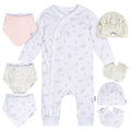 8-Piece Baby Girls Deer Footless Pajama and Accessories Bundle Bundle Gerber Childrenswear