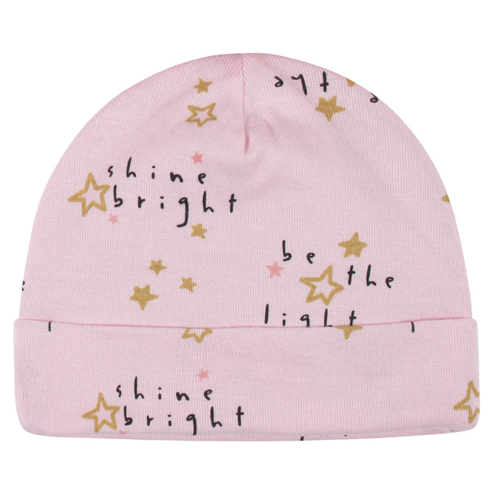 8-Piece Baby Girls Princess Caps & Mittens Set-Gerber Childrenswear