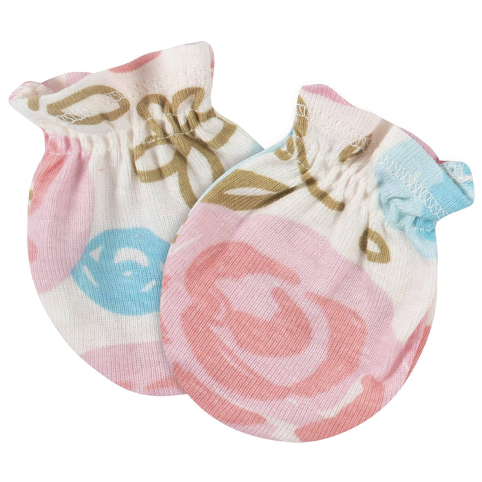 8-Piece Baby Girls Princess Caps & Mittens Set-Gerber Childrenswear