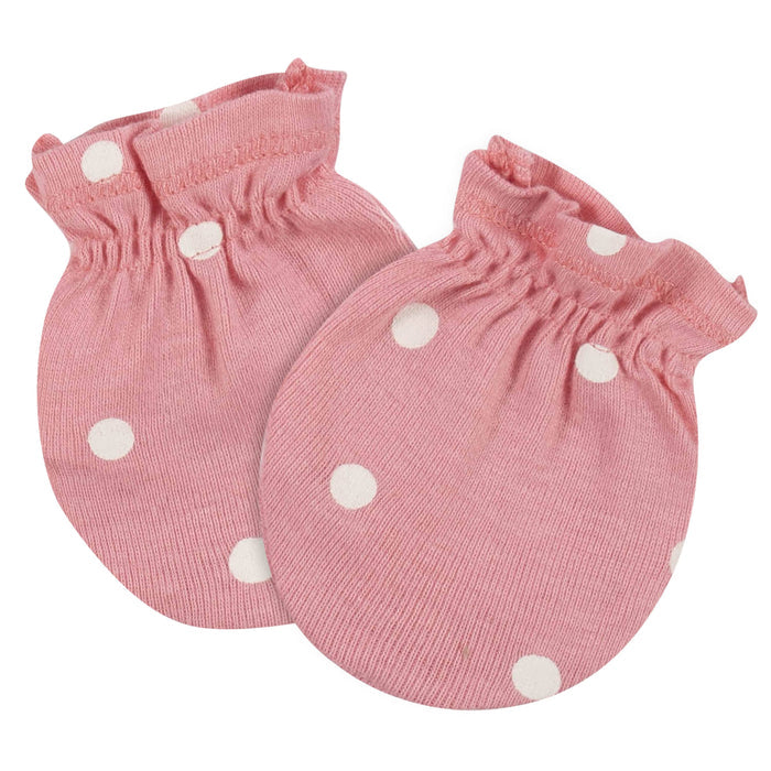 8-Piece Baby Girls Princess Caps & Mittens Set-Gerber Childrenswear